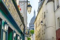 Street on Montmartre in Paris, France Royalty Free Stock Photo