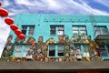 Street Mural in Chinatown district in San Francisco, California, Royalty Free Stock Photo