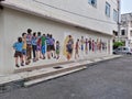 Street murals in Ipoh, west Malaysia