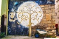 Street murals in Valogno , Province of Caserta, Campania, Italy. Valogno is a small village near Sessa Aurunca, famous for its