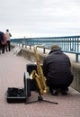 Street Musician Royalty Free Stock Photo