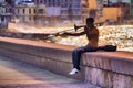 Street musician in Havana Royalty Free Stock Photo