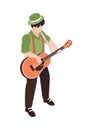 Street Musician Illustration