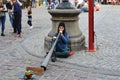 Street musician in Lvov