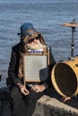 Street musician New Orleans Louisiana Royalty Free Stock Photo