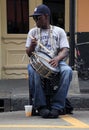 Street musician in New Orleans Royalty Free Stock Photo