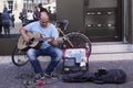 Street musician Royalty Free Stock Photo