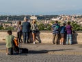 Street musician in Rome, Italy