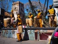 Street Musicians in African Costumes