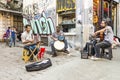 Street musicians in the center of Istanbul.