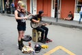 Performing in the French Quarter Royalty Free Stock Photo