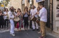 Street musicians religious Jews Streets and houses in Jerusalem