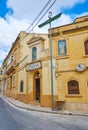 The street of Nadur village, Gozo, Malta