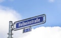 Street name Holbeinstrasse in Frankfurt