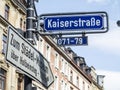 Street name Kaiserstrasse Royalty Free Stock Photo