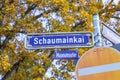 Street name Schaumainkai in Frankfurt