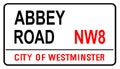 Abbey Road Street Sign