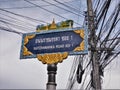 Street name sign in Chiang Mai