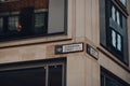 Street name signs on a building on the corner of Godliman Street and Carter Lane in the City of London, UK Royalty Free Stock Photo