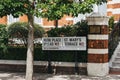 Street name signs Park Place Villas and St Marys Terrace streets, London, UK Royalty Free Stock Photo