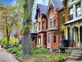 Victorian semi-detached houses with gables Royalty Free Stock Photo