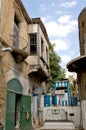 Street near the border in Nicosia, Cyprus.