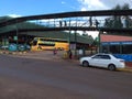 In the city of Puerto Iguazu near the reserve with waterfalls Iguazu in Northern Argentina