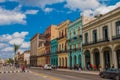 Street near the Capitolio Nacional, El Capitolio. Havana. Cuba