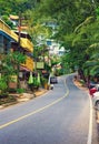 Street near Naithon beach. Phuket, Thailand