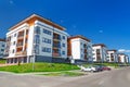 Street with new apartments