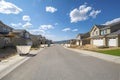 A street of new homes being built in a residential subdivision in Spokane, Washington, USA Royalty Free Stock Photo