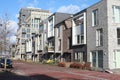 Street with newly builded houses in Amsterdam