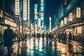 Street at night - Generative AI