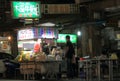 Street night market cityscape Taichung Taiwan