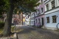 Street in Nikolaiviertel Royalty Free Stock Photo