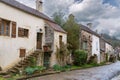 Street in Noyers, Yonne, France