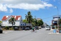 Street in Nuku`alofa on Tongatapu island, Tonga