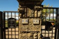 Street numbers of an italian village