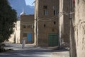 Street in oasis Al Hamra Oman