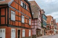 Street in Obermai, Alsace, France Royalty Free Stock Photo