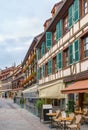 Street in Obermai, Alsace, France Royalty Free Stock Photo