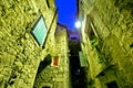 Street od Old Split stone architecture evening view