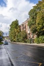 Street of the Oktyabrskaya Railway Line in Moscow