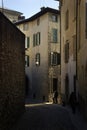 Street in Old city of Bergamo