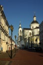 On the street of the old city Vitebsk, Belarus Royalty Free Stock Photo