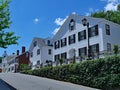 old colonial houses in Plymouth, Massachusetts Royalty Free Stock Photo