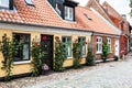 Street with old houses from royal town Ribe in Denmark Royalty Free Stock Photo