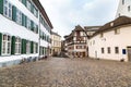 Street in old part town of Basel Royalty Free Stock Photo