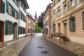 Street in old part town of Basel Royalty Free Stock Photo