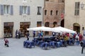 Street of old Siena, Tuscany, Italy Royalty Free Stock Photo